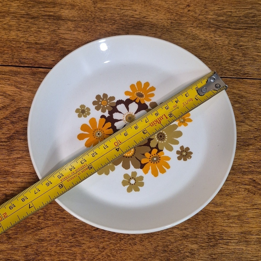 JOHNSON BROTHERS IRONSTONE 1970s 'Fiesta' Floral Patterned Side Plates, Set of 2 - Picture 8 of 10